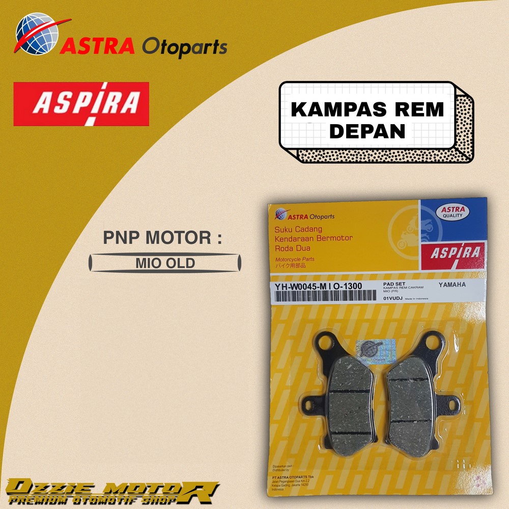 ASPIRA DISPAD KAMPAS REM DEPAN MIO SPORTY/OLD ORIGINAL ASTRA MIO-5TL