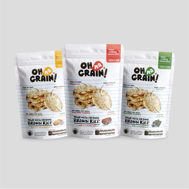 

Ohmagrain! Popped Rice Crackers (3 varian campur)