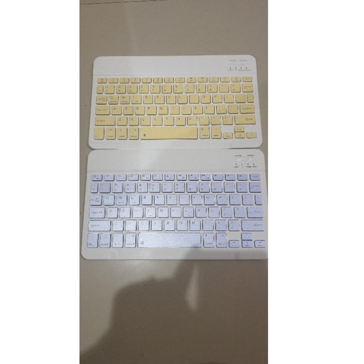 (STOK TERBATAS) Keyboard Wireless Bluetooth 10 inci Mini Portable Keyboard 10 inc