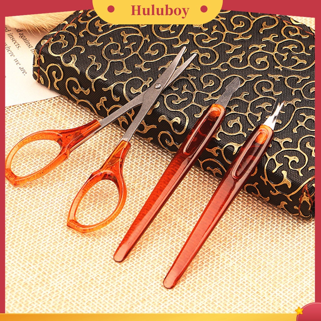 Huluboy Huluboy♡ 10pcs Gunting Kuku Bahan Stainless Steel Untuk Manicure Pedicure