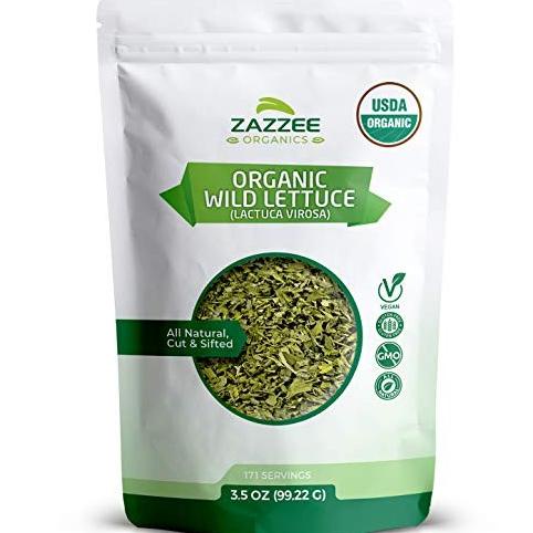 Zazzee USDA Organic Wild Lettuce Tea, 3.5 Ounces, 171 Servings