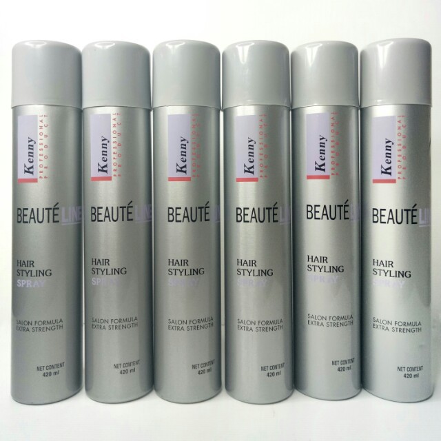 KENNY HAIR SPRAY WARNA HITAM/TRANSPARAN