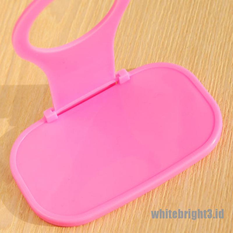 &lt; White3 &gt; Dudukan Charging Hp Tempel Dinding Bisa Dilipat