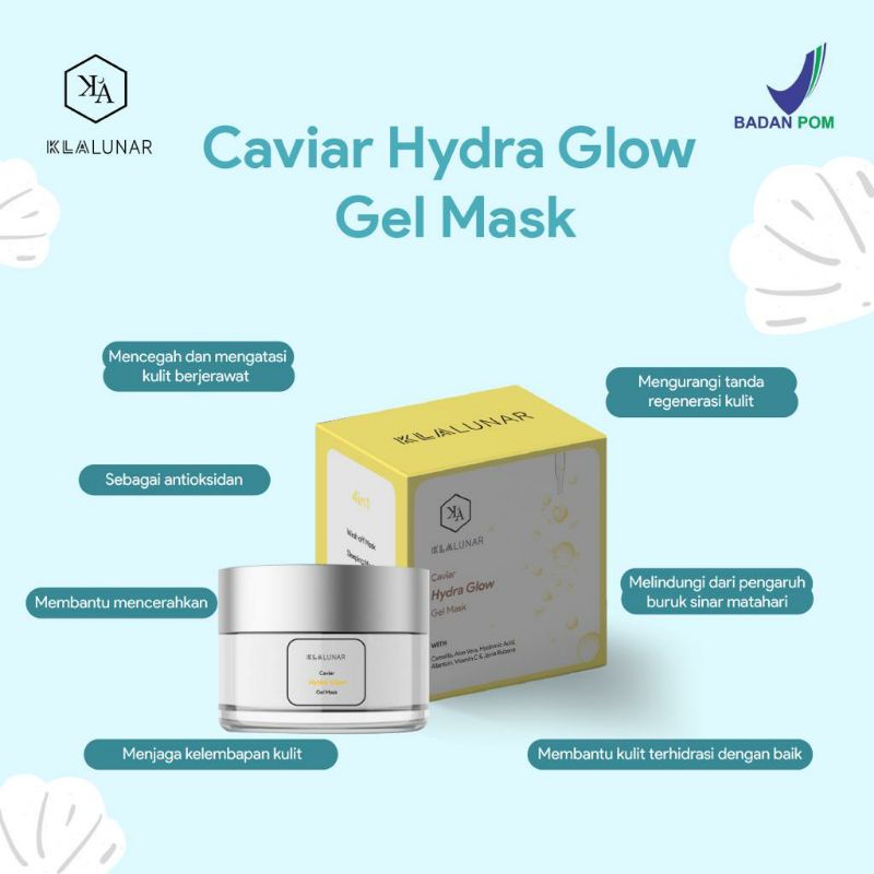 KLALUNAR - CAVIAR HYDRO GLOW GEL MASK | CAVIAR ACNE CARE GEL MASK 5GR