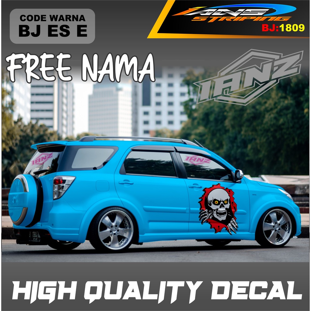 STICKER MOBIL TERIOS / STIKER MOBIL GRAND LIVINA / VARIASI STIKER MOBIL AVANZA / STIKER MOBIL XENIA / STIKER MOBIL