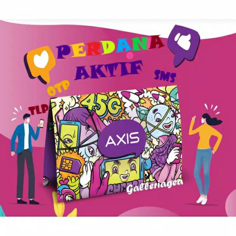 kartu perdana Axis murah acak siap OTP sudah registrasi