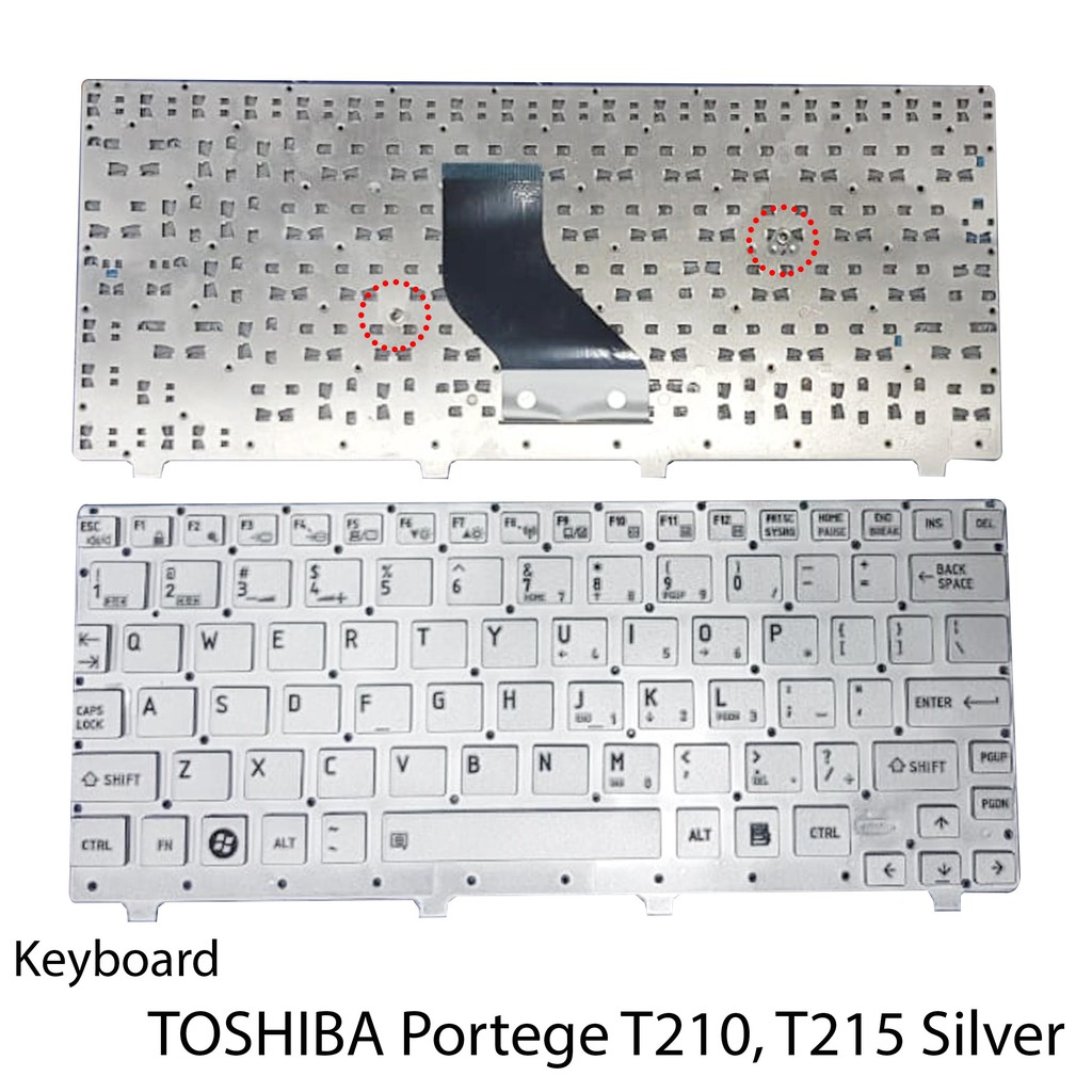 Keyboard TOSHIBA Portege T210 T215 Silver