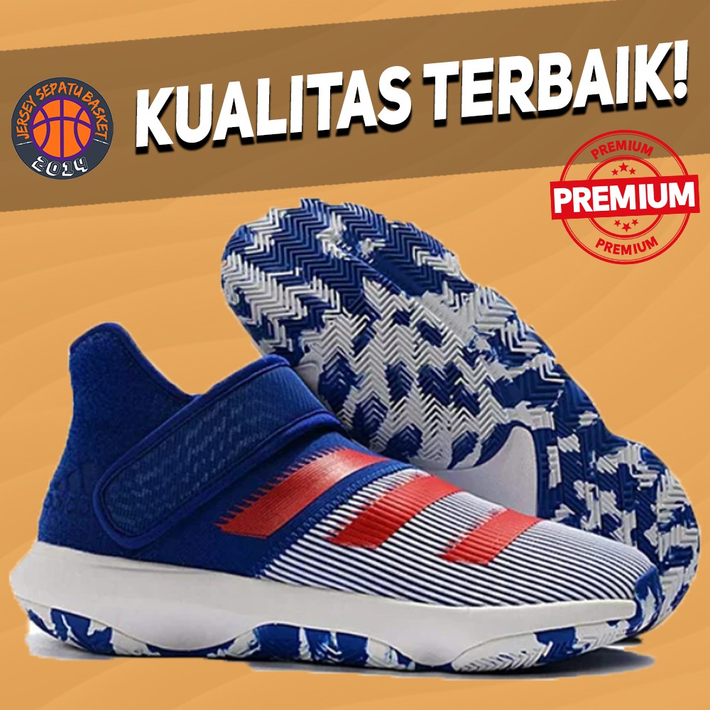 SEPATU BASKET SNEAKERS PRIA WANITA IMPORT ADIDAS HARDEN BE 3 USA BLUE