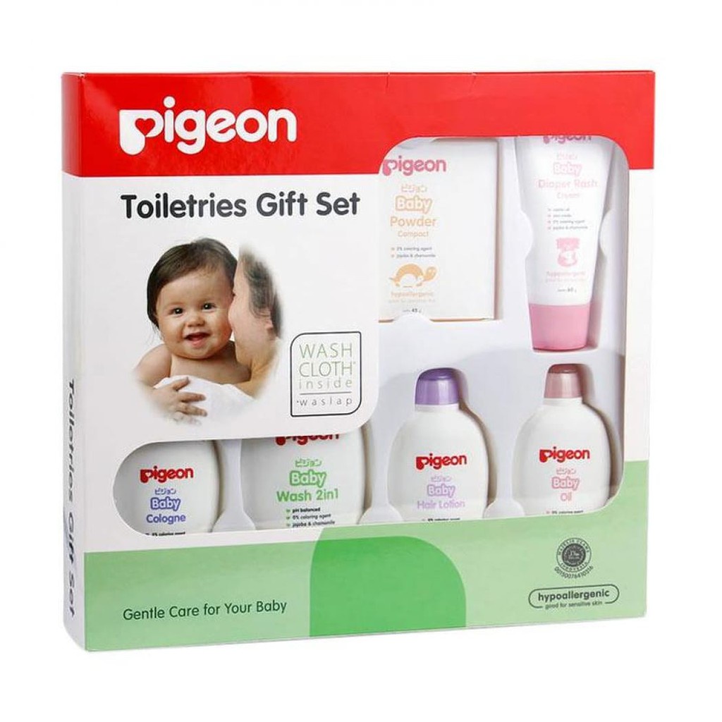 Pigeon Toiletries Gift Set Paraben Free - Pigeon Set Perawatan Bayi