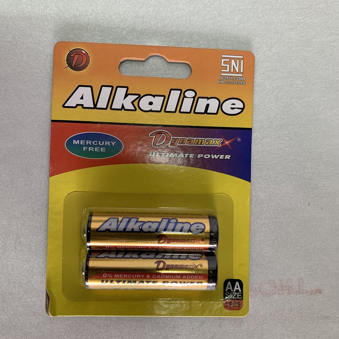 SEPASANG Baterai ALKALINE / Battery / Batere Dynamax Alkaline Anti Bocor AA / A2 2pcs