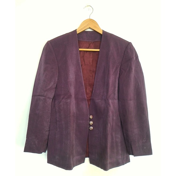 Setelan Blazer Wanita Ungu