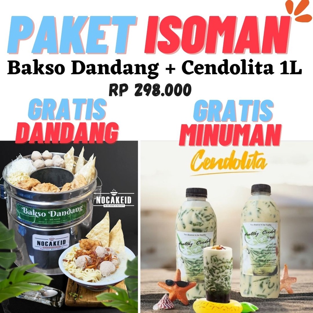 

PAKET BAKSO DANDANG + CENDOLITA,HAMPERS BAKSO DANDANG, HAMPERS UNIK