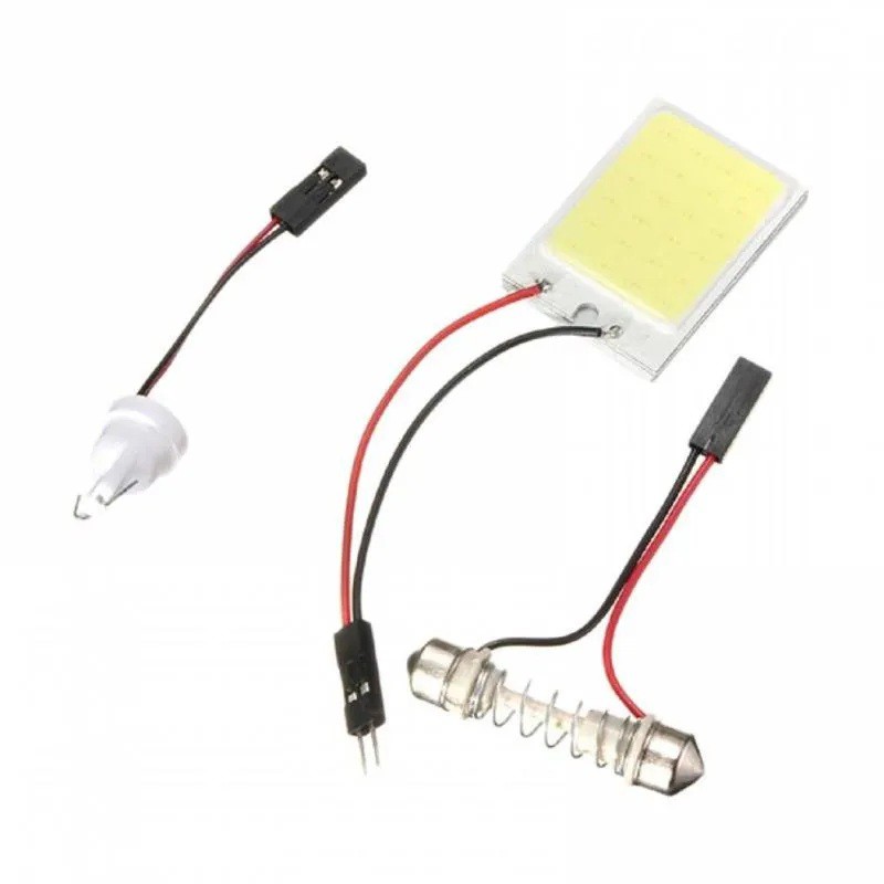 Lampu Kabin Plafon Mobil COB LED Plafon 24 Mata 24SMD White Putih