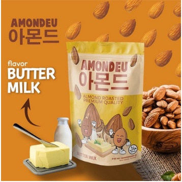 AMONDEU SNACK IBU HAMIL&amp;MENYUSUI ALMOND ROASTED WITH HONEY 30GR AMONDEU KOREAN ALMOND ROASTED 30gr - 100% Pure Almond Yummys Almond Kacang Almond Panggang