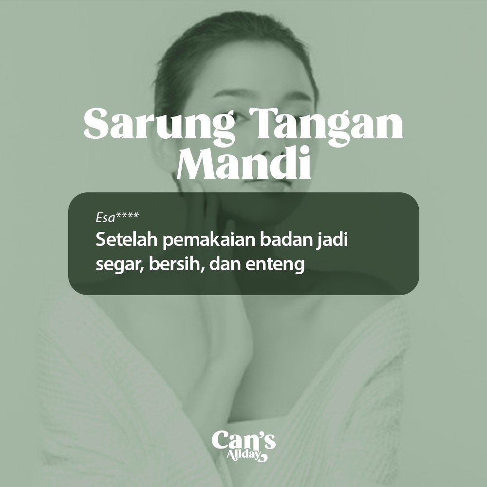 Sarung Tangan Mandi Scrubber Exfoliating Pengangkat Kotoran Badan