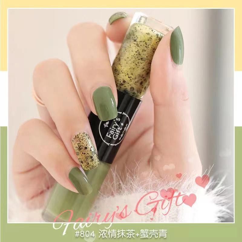 Bundara.id Ko-405 Premium Kutek warna cantik kutek 2in1 Gift spark nail polish Fairys non peel off