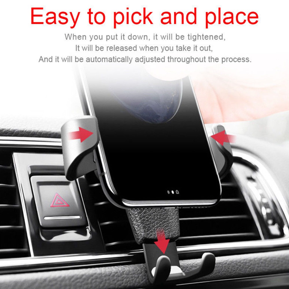 Phone Holder Air Vent Lubang AC Tempat HP Mobil Car Gravitasi premium gravity