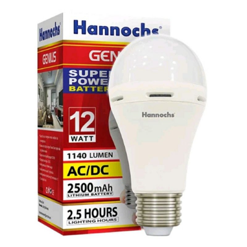Lampu Emergency Led Hannoch Genius 12watt