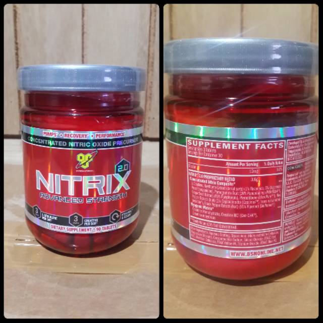 Suplemen Fitness BSN Nitrix 90tab (Malang, bisa kirim luar kota)