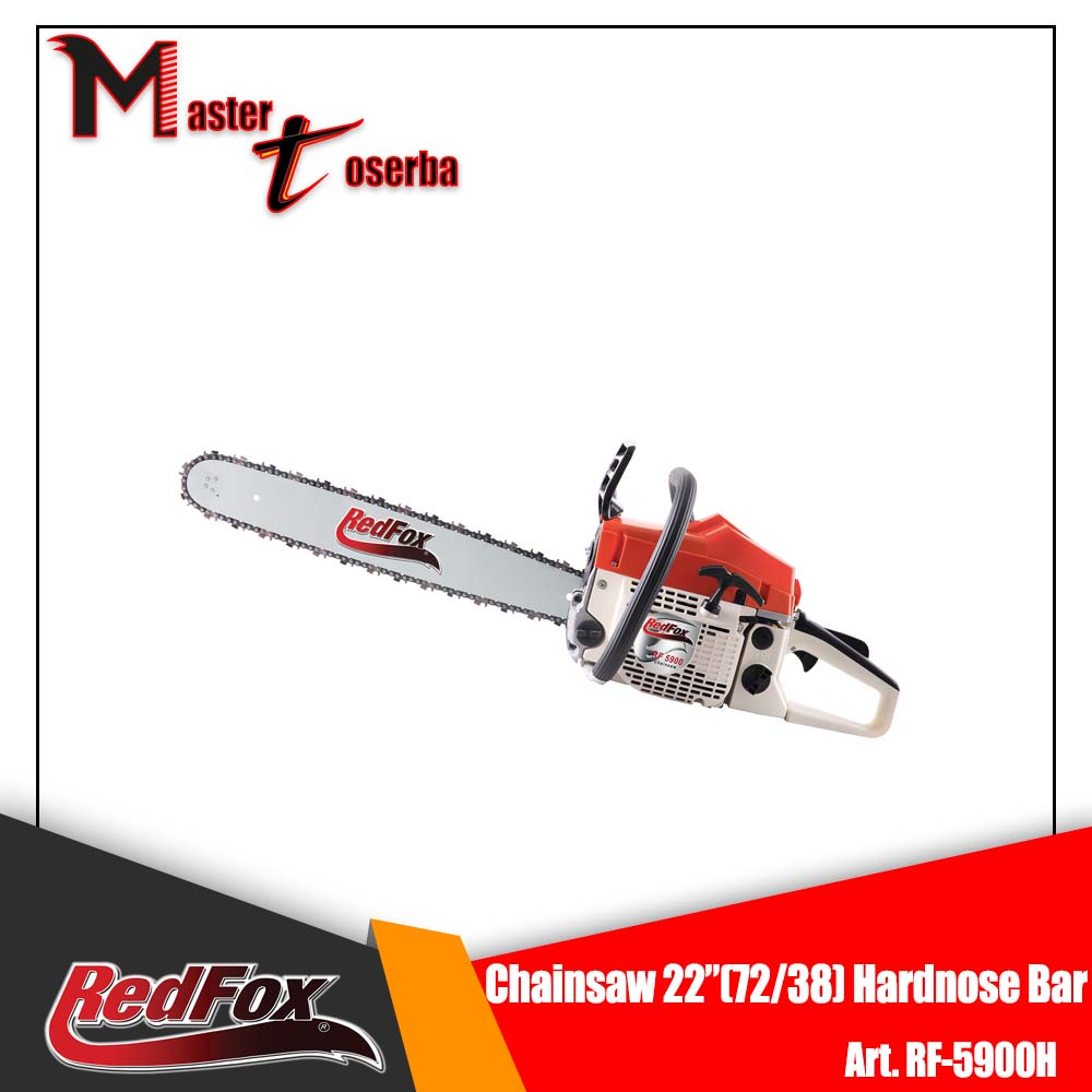 Mesin Gergaji Kayu Pohon CHAINSAW 52 CC 22 INCH HARD REDFOX RF 5900H
