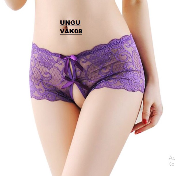 Celana Dalam Wanita Boxer Open Crotch VAK