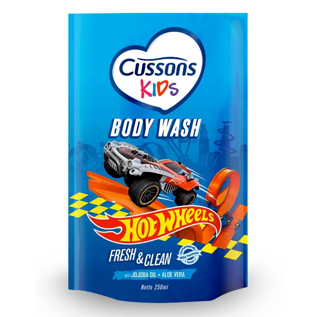 Cussons Kids Body Wash Hot Wheels Fresh &amp; Clean - Sabun Anak 250ml