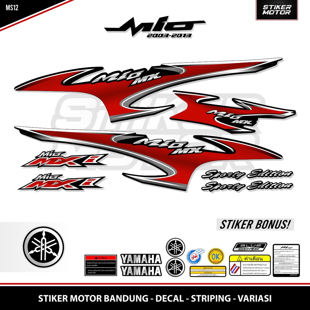 STRIPING MIO SPORTY / MIO MX / GRAFIS 10 / CONTEST / RACING / MIO LAMA / OLD / SMILE / GARNIS / THAI