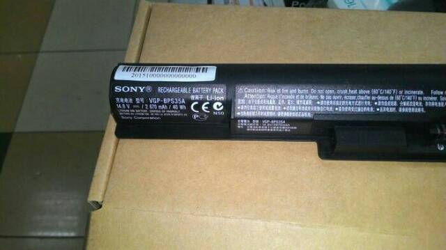 Original Baterai Laptop SONY VAIO 14E 15E VGP-BPS35 VGP-BPS35A SVF