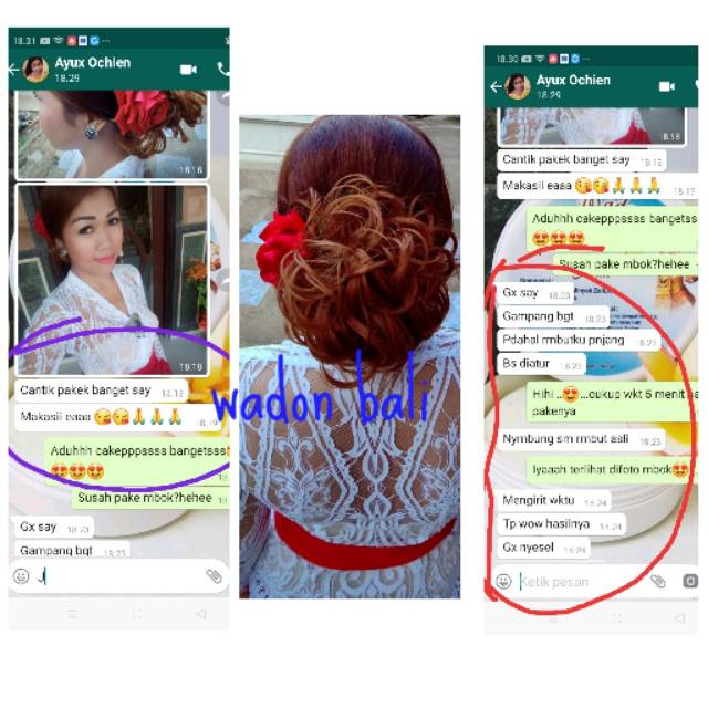 Rambut sanggul by wadon Bali premium