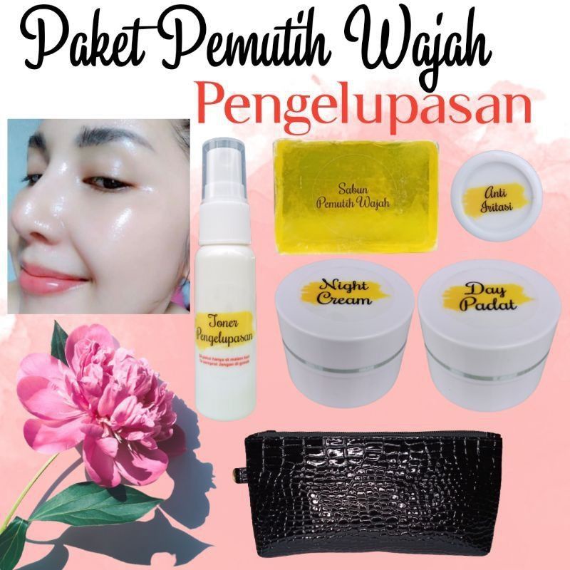 ratu glow paket pemutih wajah pengelupasan glowing