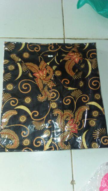 Risna Batik Hrb026 Kenongo Hem Pendek Padi Pekalongan M L Xl Batik Pria Murah