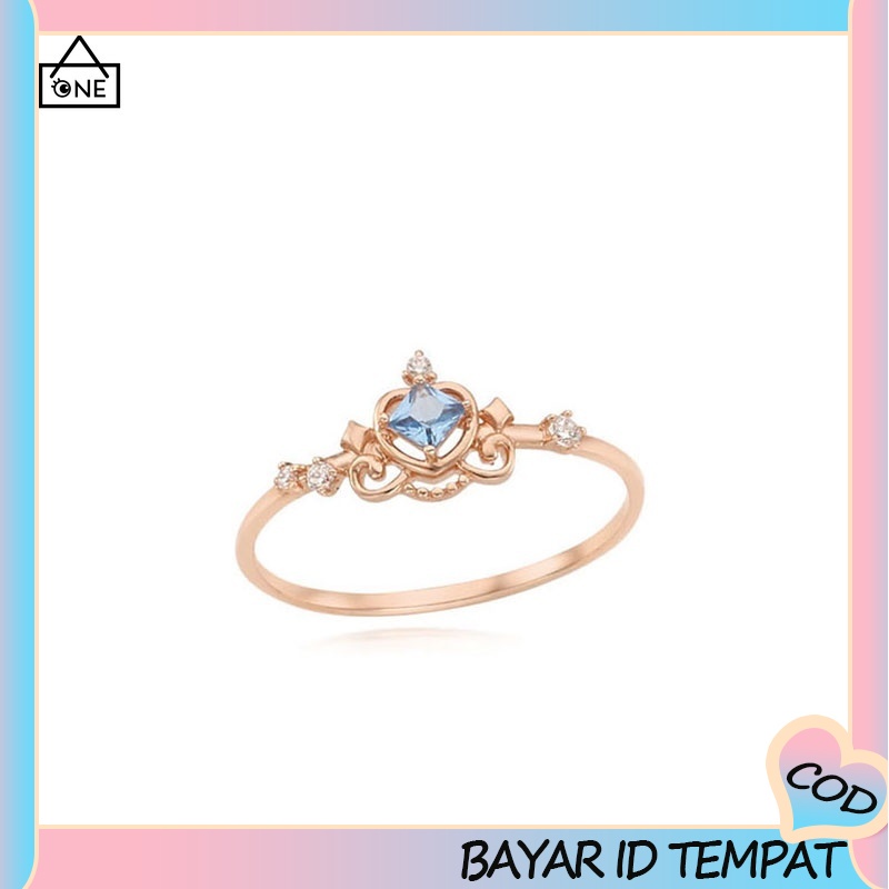 COD❤❤️Disney Style Cincin  925 Perak disesuaikan Hadiah Lloyd Luxurious Jewellery Cincin Lucu A one
