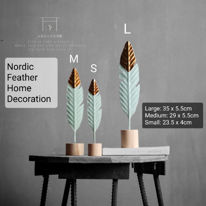 

Promo Table Decoration Feather Nordic Style Hiasan Meja Pajangan Rumah - S Terbatas