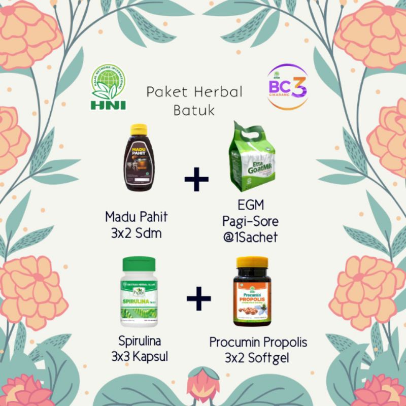 Jual Paket Herba Batuk / Obat Batuk Anak Dan Dewasa / Herba HNI HPAI ...