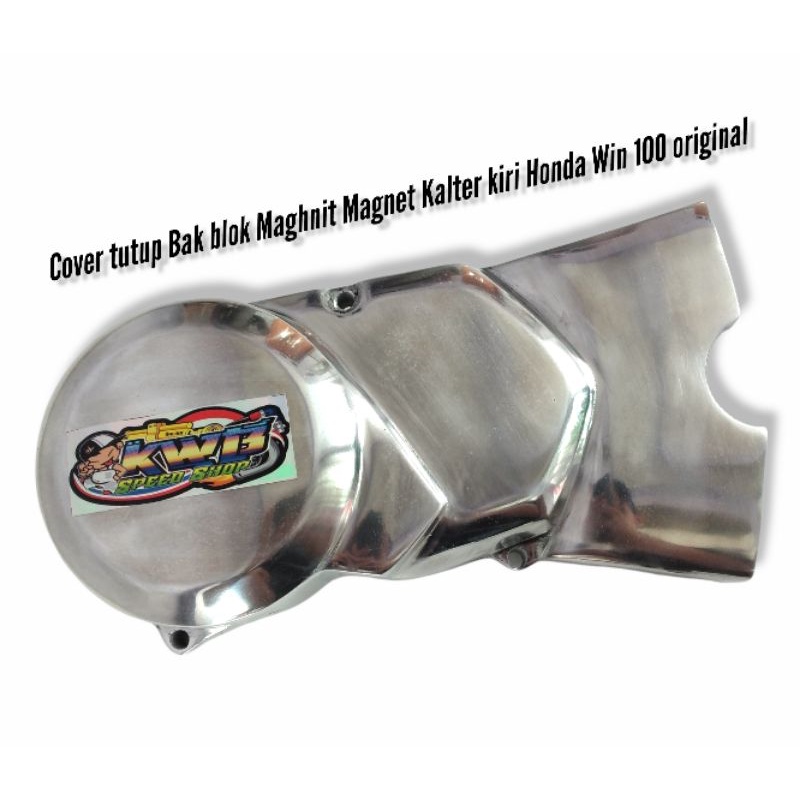 Tutup katler tutup magnit maghnit honda win Cover tutup Bak blok Maghnit Magnet Kalter kiri Honda Win 100