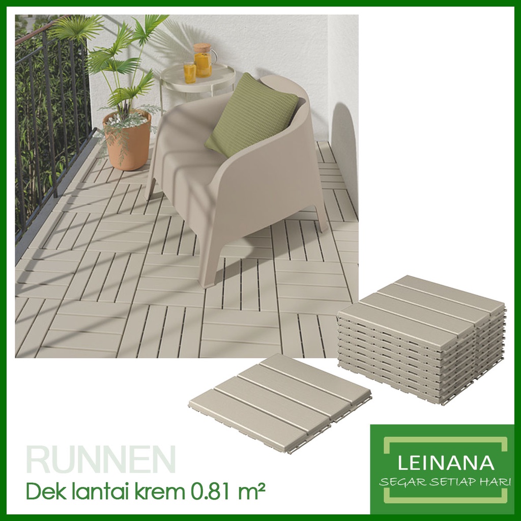 Dek lantai luar ruang set 9 pcs FLOORING DECKING outdoor / cover lantai