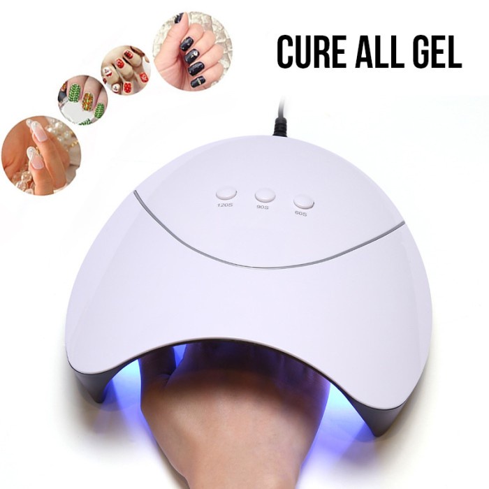 Biutte.co Pengering Kutek Kuku Smart Portable UV LED Nail Dryer 36W -