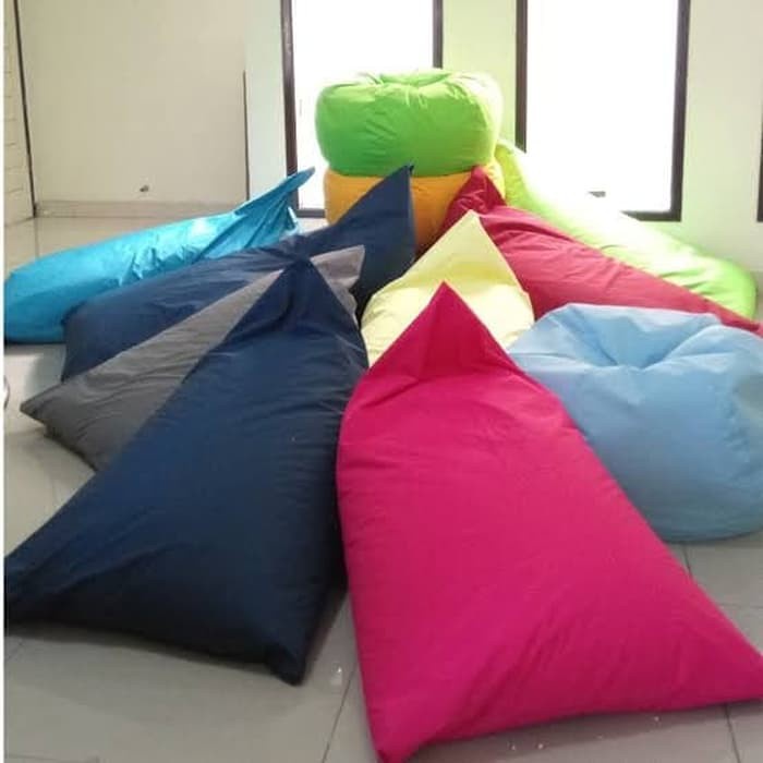 Bean bag sofa triangle + ISI Busa size M (Anak) by Elegance