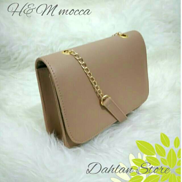 Hnm Clutch Premium Mocca Size 22cm Sale Tas Fashion Wanita Kado