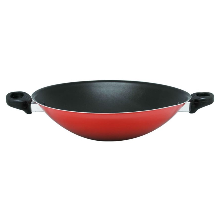 Maxim Valentino Wok 36Cm Penggorengan NVAL-WK36 Wajan Anti Lengket 36 Cm Wok