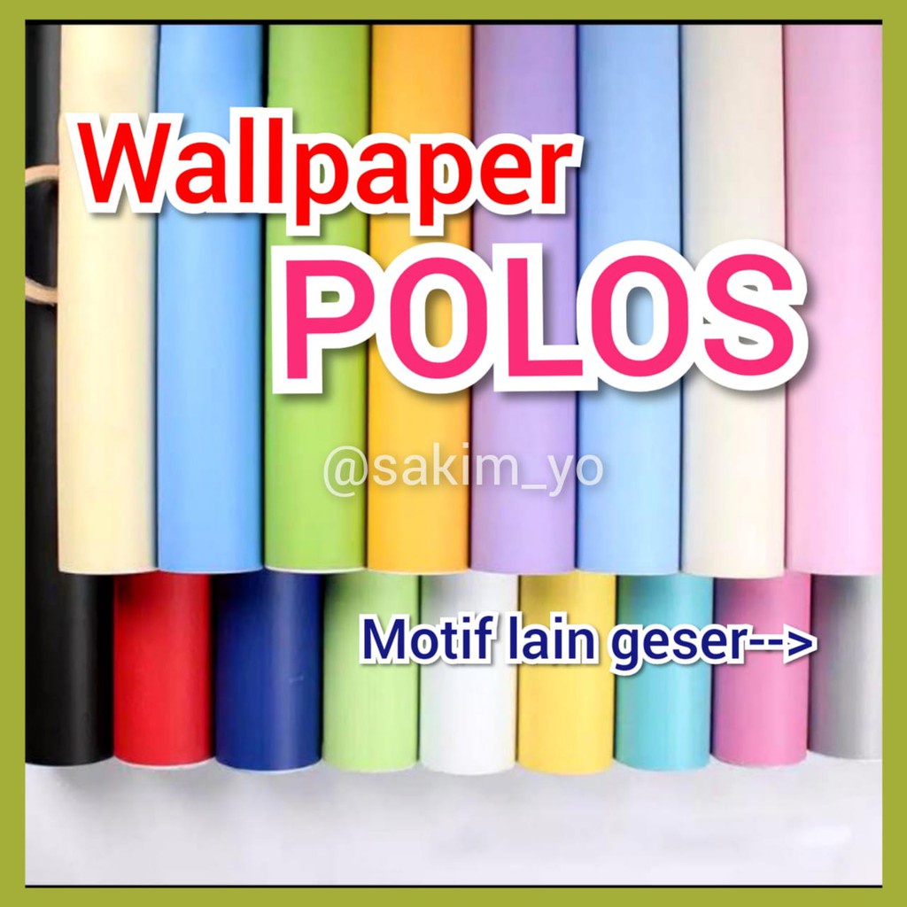 WALPAPER WALLPAPER WALL STICKER STIKER DINDING TANPA MOTIF POLOS BROKEN PUTIH HITAM COKLAT ITEM MERA