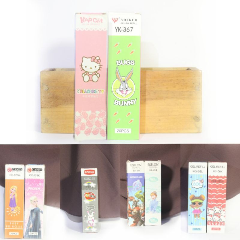 

Refill Pulpen Gel Ink 0.38mm HY361° KAPCAT CANDY YOEKER
