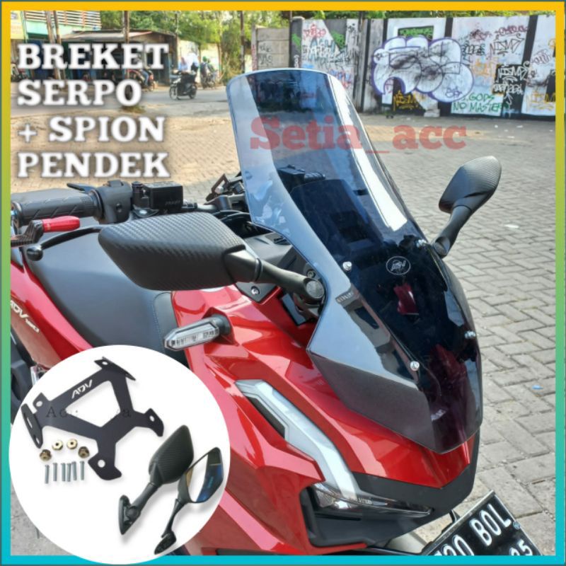 Paket Breket + Spion R25 Honda ADV 160