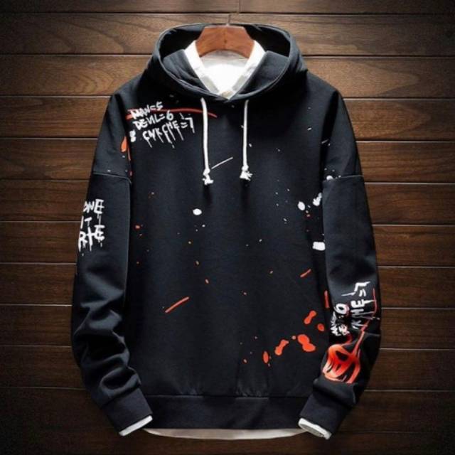  Hoodie  pria  MORTE HOODIE  Hoodie  kekinian hoodie  