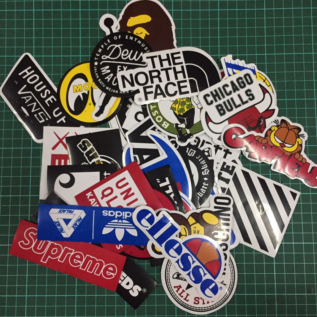 Sticker Distro Brand Cutting Anti Air Graftac (BEBAS PILIH MOTIF)-5