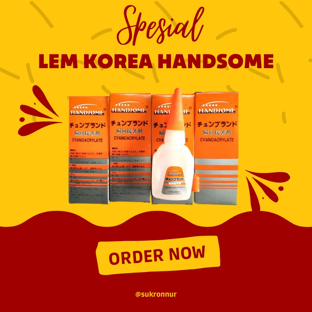 

Lem Korea Cair Handsome HS 10 - Lem Tetes Super Epotec Serbaguna Powerglue