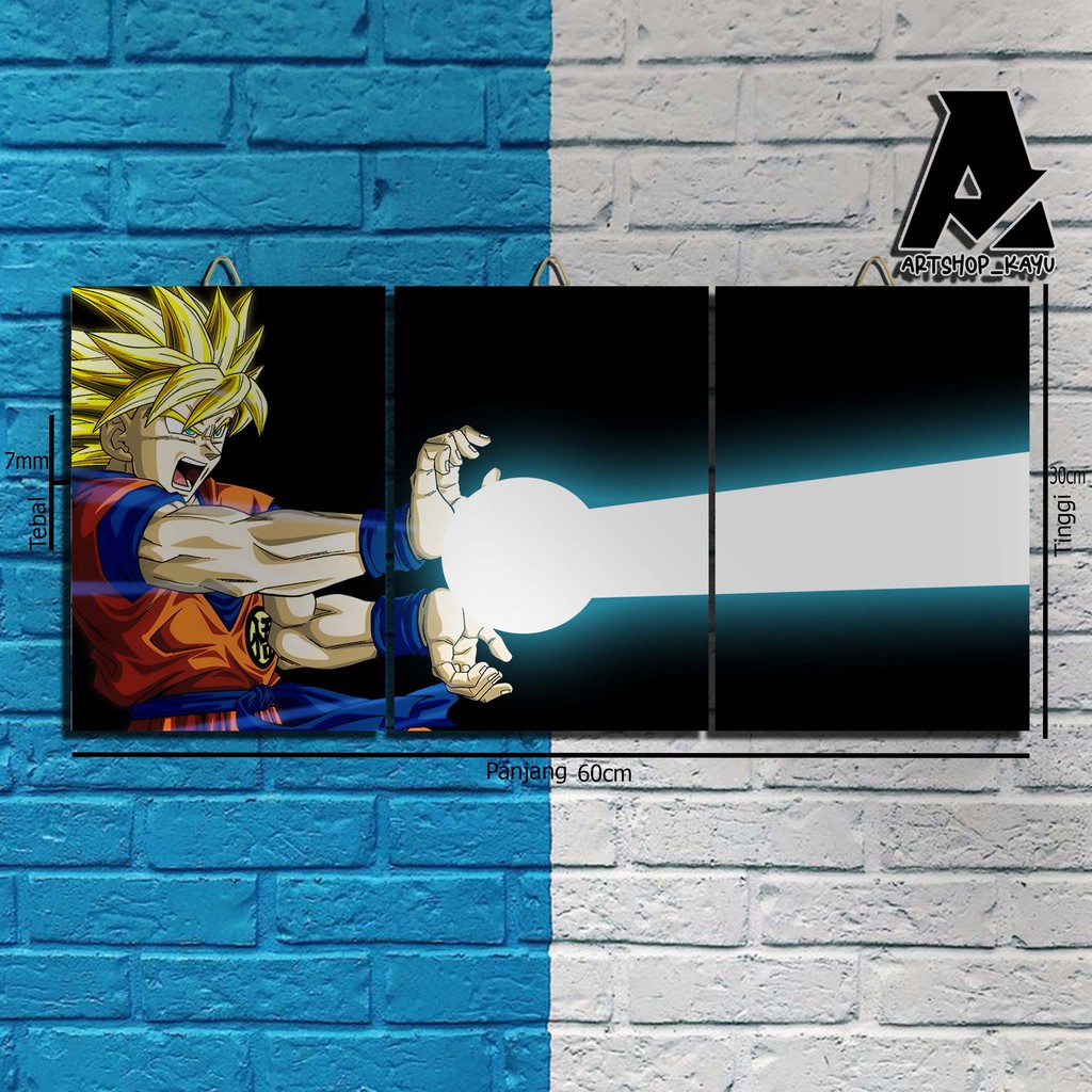 Hiasan dinding Hiasan Kamar DRAGON BALL Poster Kayu Pajangan Rumah/ dekorasi dinding / Walldecor