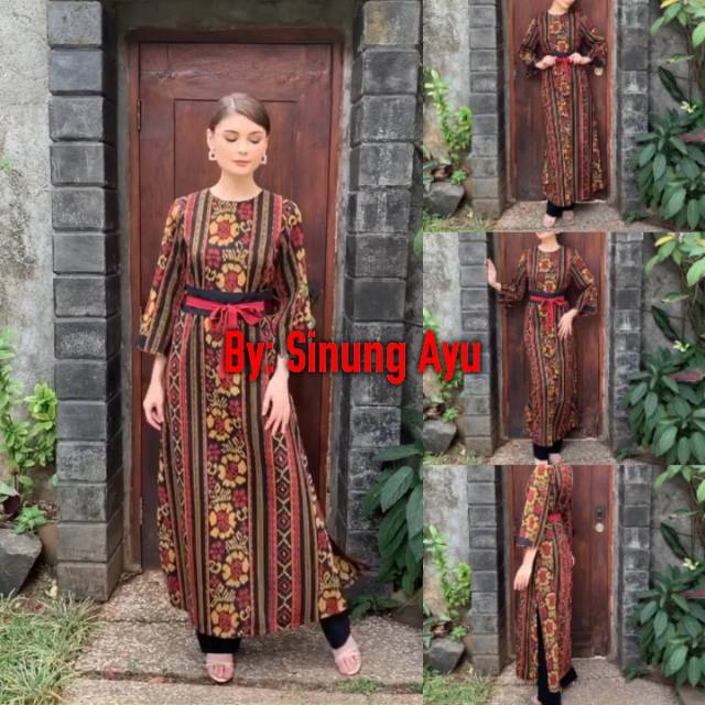 GAMIS TENUN IKAT ETNIK JEPARA BUNGA