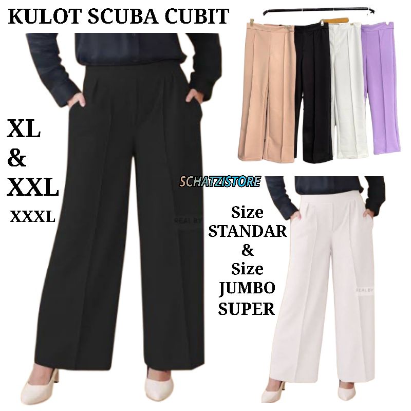 KULOT ANTA LIST SIZE STANDAR XL DAN SIZE JUMBO XXL XXXL SUPER JUMBO / KULOT SCUBA CUBIT SIZE STANDAR
