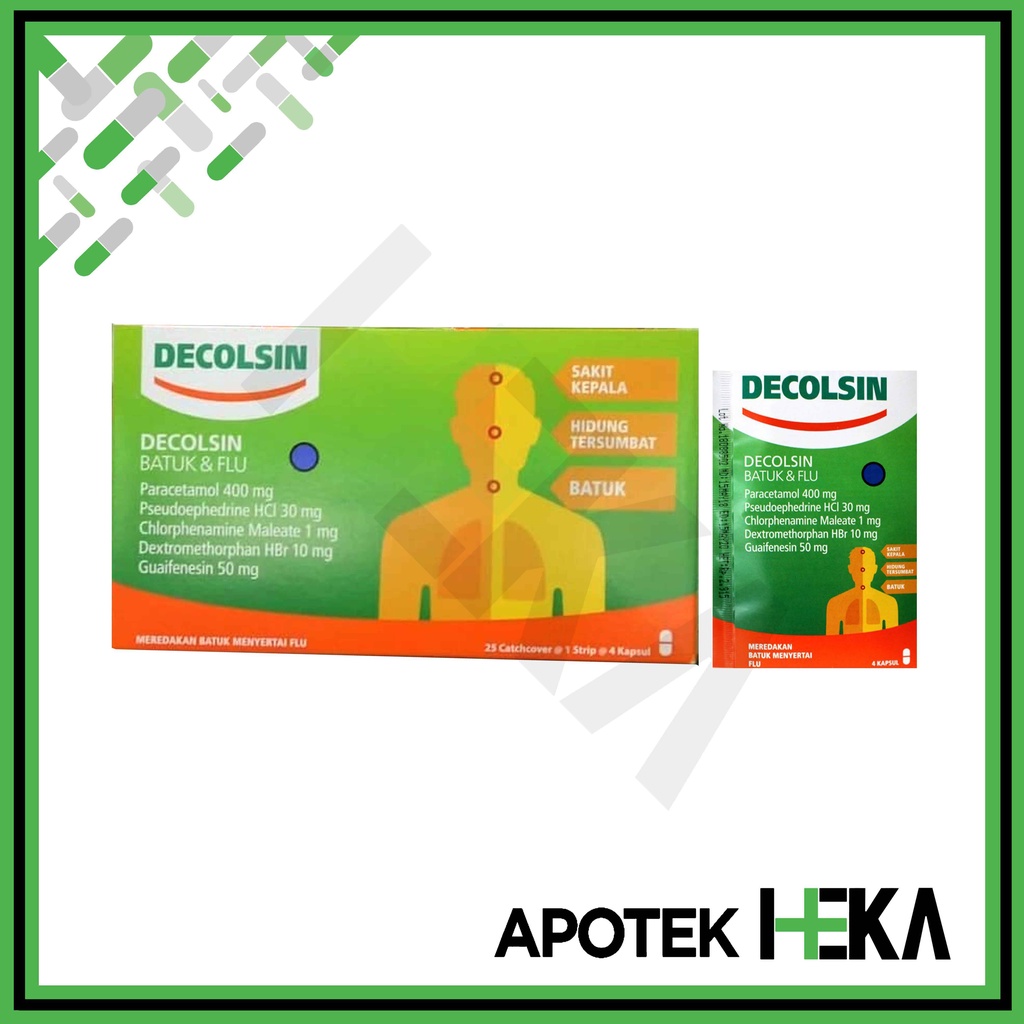 Decolsin Box isi 25x4 Tablet - Obat Batuk dan Flu (SEMARANG)